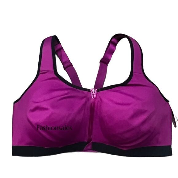 Victoria’s Secret knockout Maximum Support Front Close Sports Bra magenta 36D - Picture 2 of 6